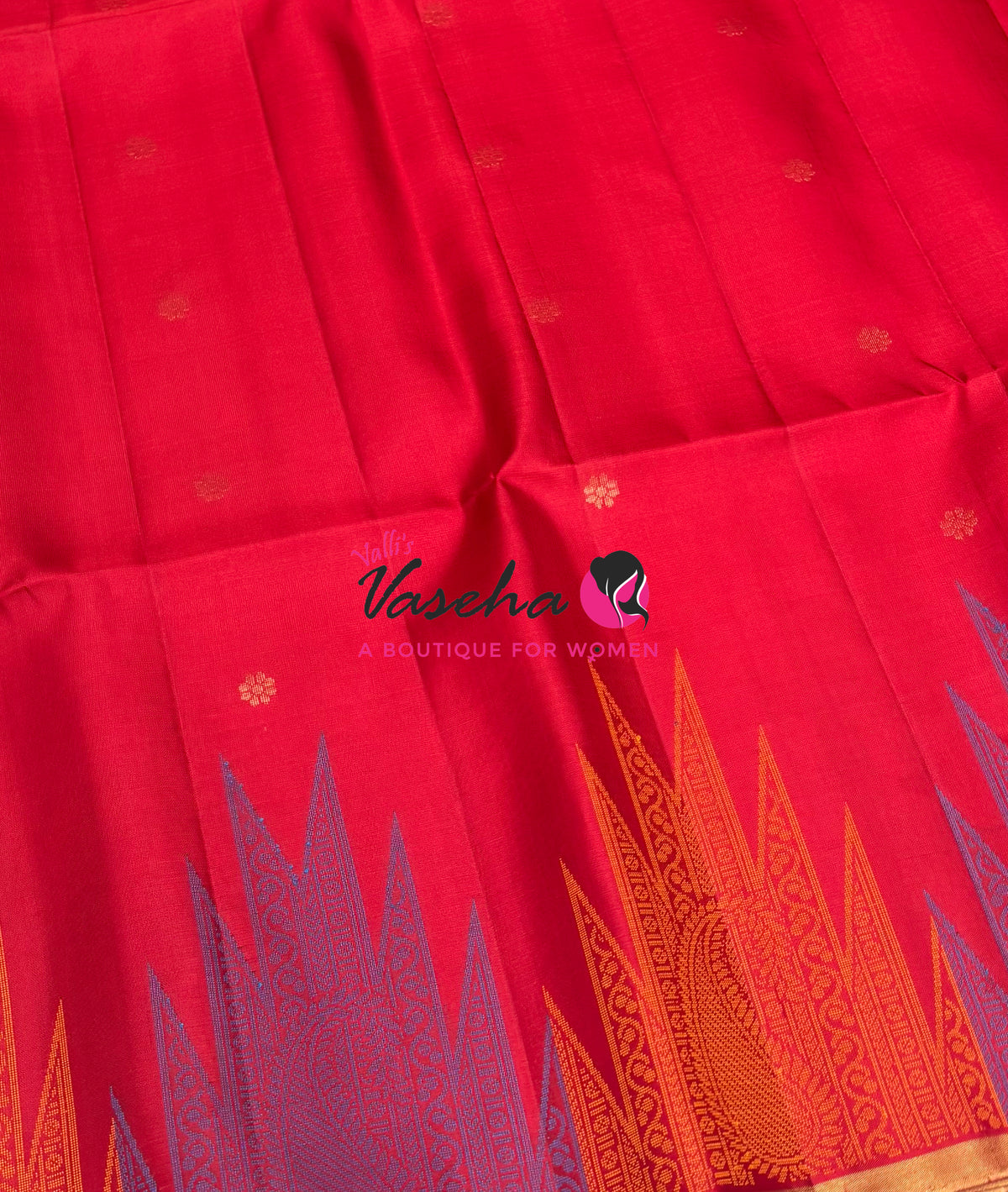 Pure Soft Silk Saree - Red Shade - VVPSS061
