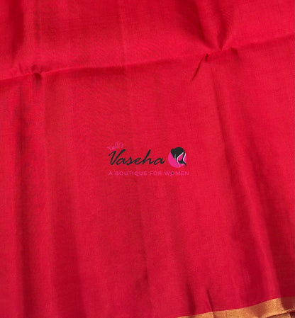 Pure Soft Silk Saree - Red Shade - VVPSS061