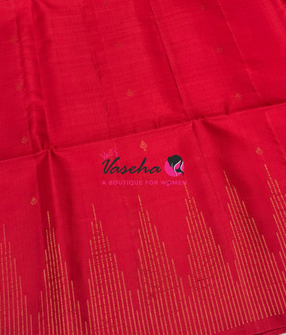 Pure Soft Silk Saree - Red Shade - VVPSS061