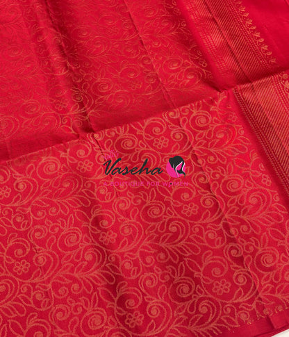 Pure Soft Silk Saree - Red Shade - VVPSS061