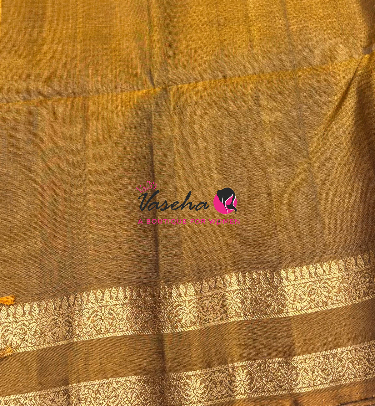 Pure Soft Silk Saree  - Green & Mustard Yellow Combo - VVPSS152