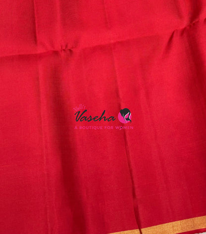 Pure Soft Silk Saree - Red Shade - VVPSS163