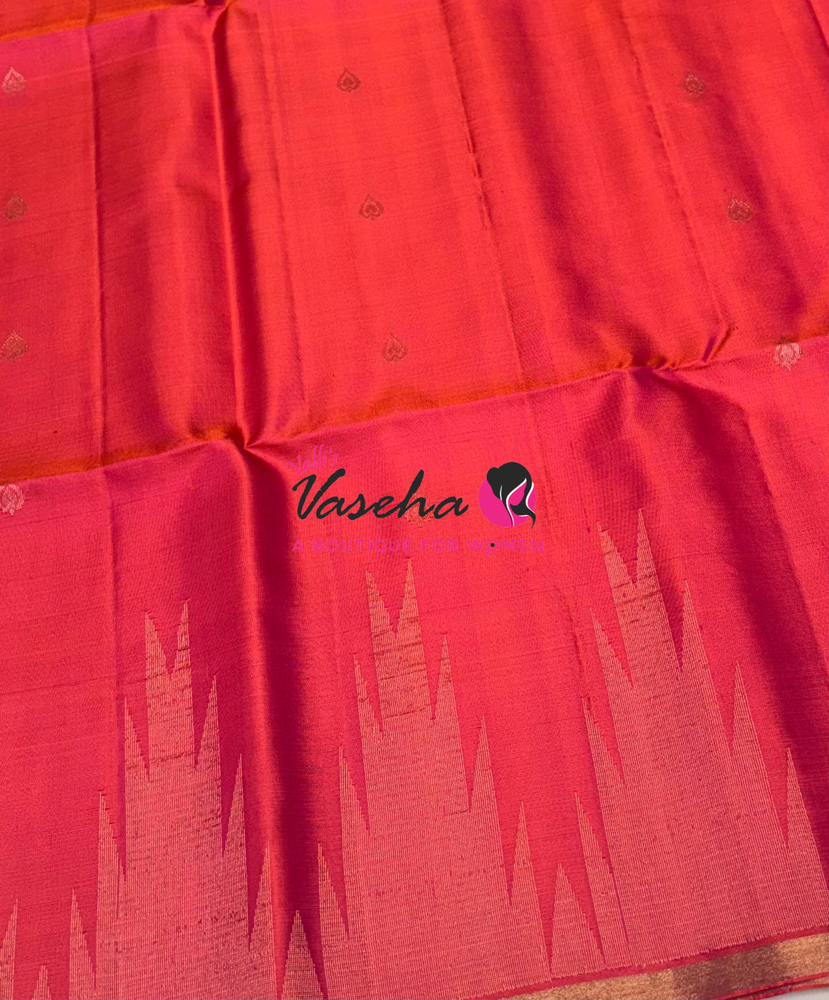 Pure Soft Silk Saree - Peach Shade - VVPSS061
