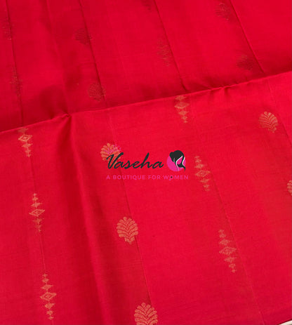 Pure Soft Silk Saree - Red Shade - VVPSS164