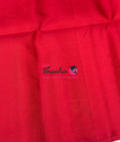 Pure Soft Silk Saree - Red Shade - VVPSS164