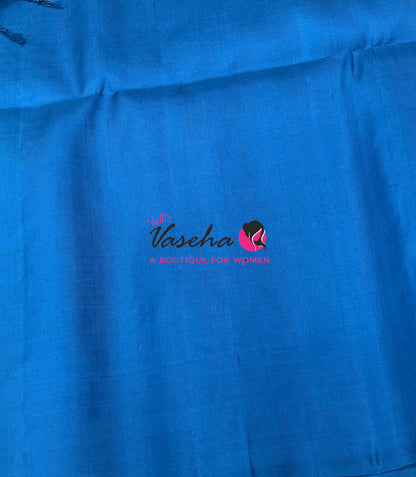 Pure Soft Silk Saree - Blue Shade - VVPSS164