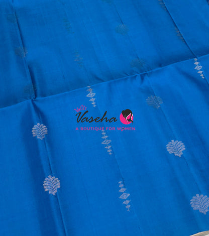 Pure Soft Silk Saree - Blue Shade - VVPSS164