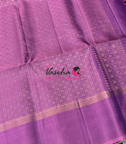 Pure Soft Silk Saree - Purple & Pink Combo - VVPSS164