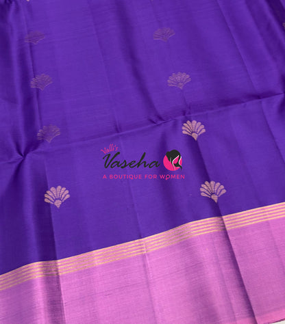 Pure Soft Silk Saree - Purple & Pink Combo - VVPSS164