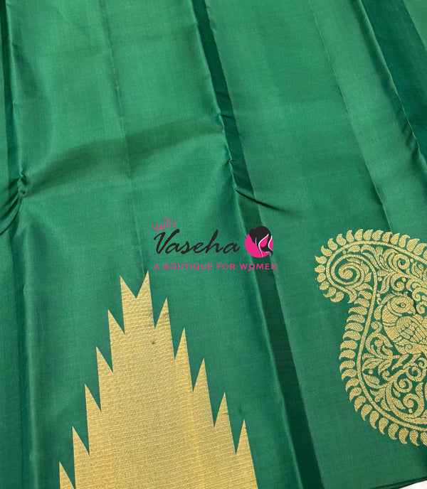 Pure Soft Silk Saree - Jothika Hit design - Green - VVPSS011