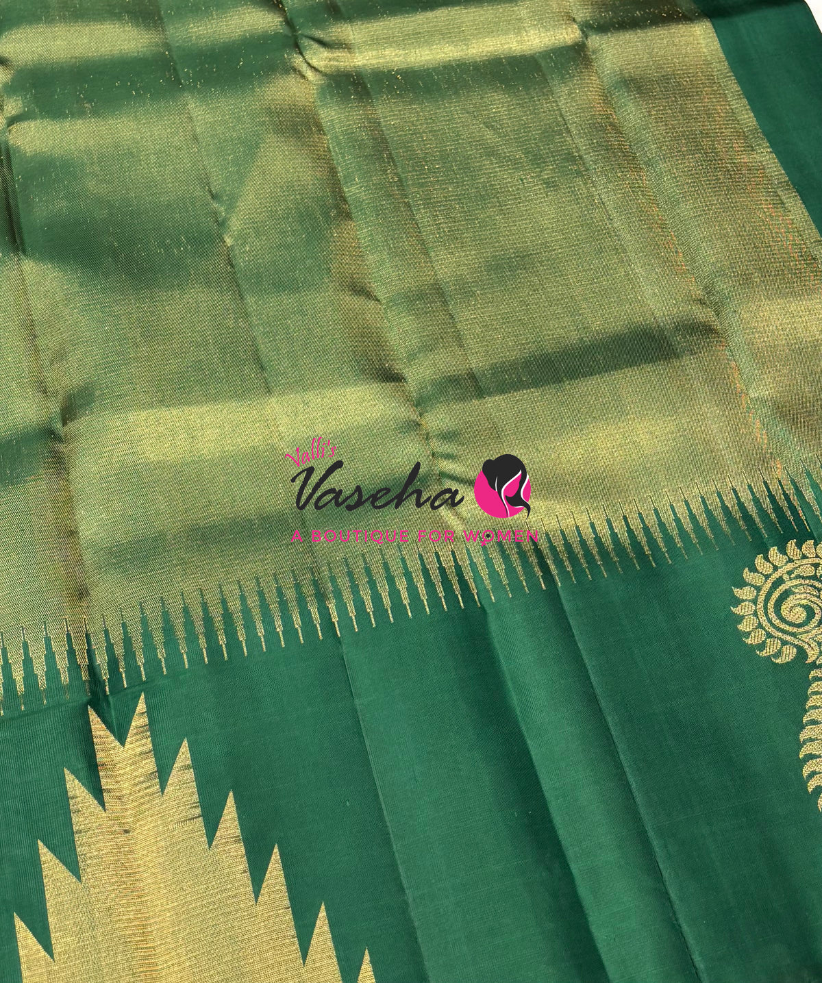 Pure Soft Silk Saree - Jothika Hit design - Green - VVPSS011