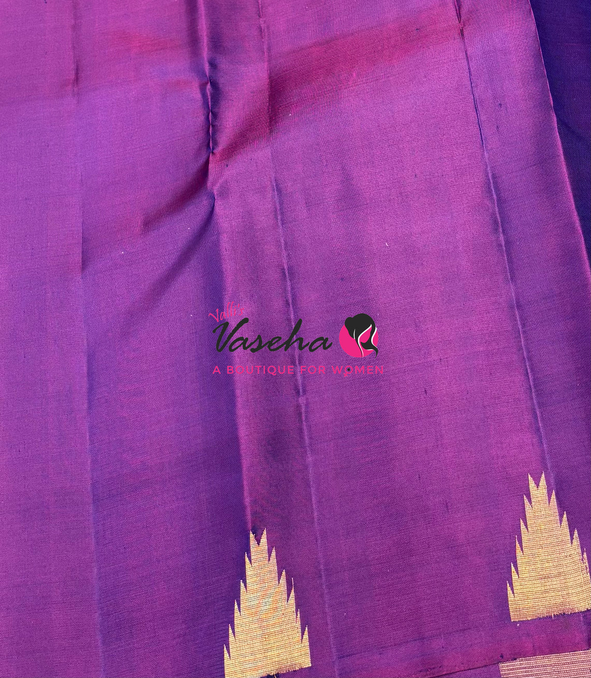 Pure Soft Silk Saree - Jothika Hit design - Dark Purple - VVPSS011