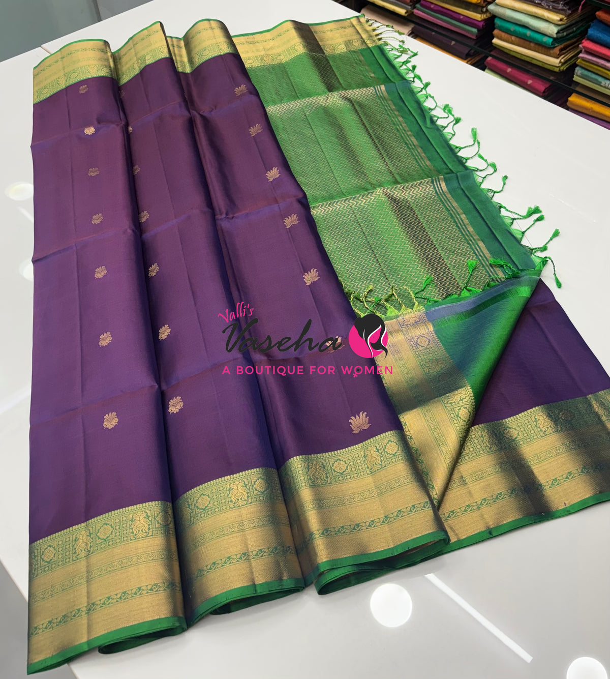 Pure Soft Silk Saree - Kanchi Border - VVPSS015