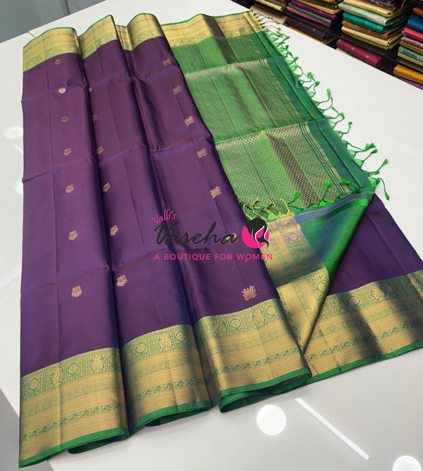 Pure Soft Silk Saree - Kanchi Border - VVPSS015