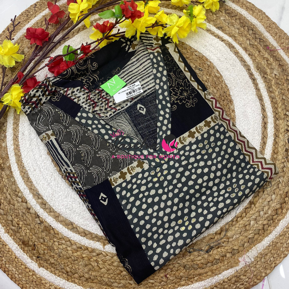 Ready Made - Nye Viscose Silk  - Anarkali Kurti - VVRK011