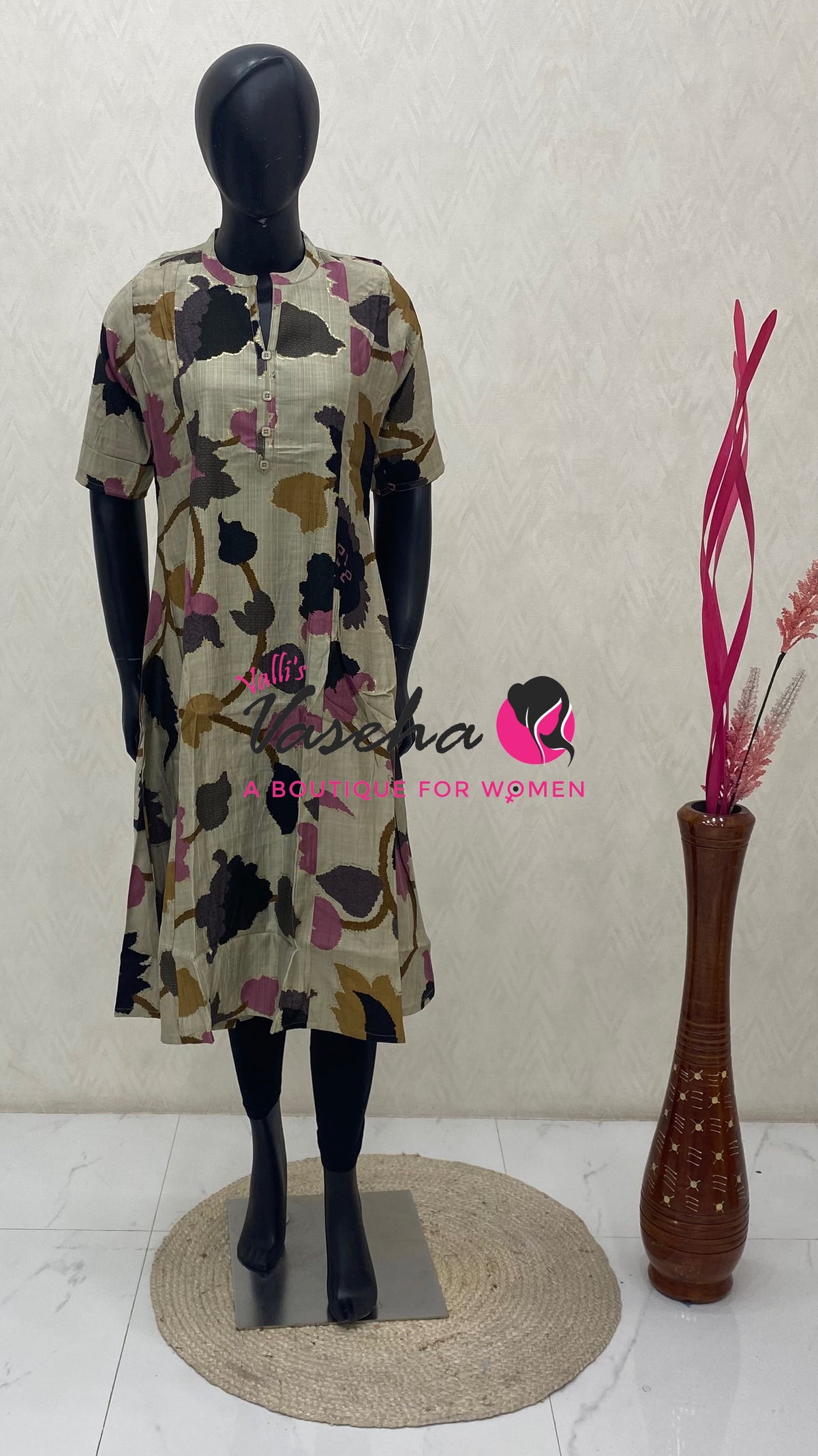 Ready Made - Nye Viscose Silk  - Anarkali Kurti - VVRK011