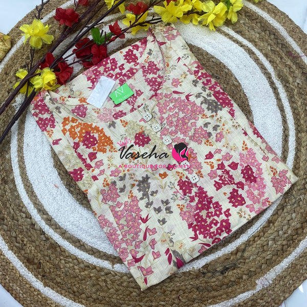 Ready Made - Nye Viscose Silk  - Anarkali Kurti - VVRK011