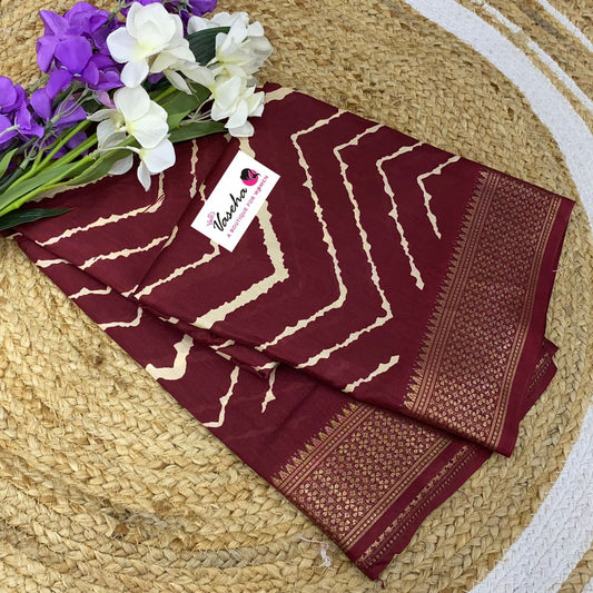 Casual Wear Sarees - Semi Binny / Dola Silk