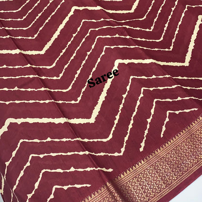 Casual Wear Sarees - Semi Binny / Dola Silk