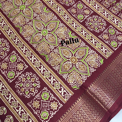 Casual Wear Sarees - Semi Binny / Dola Silk