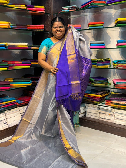 Pure Silk Cotton Saree - Lakshadeepam Design - VVPLD001