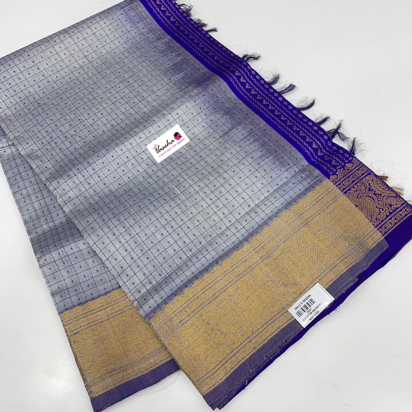 Pure Silk Cotton Saree - Lakshadeepam Design - VVPLD001