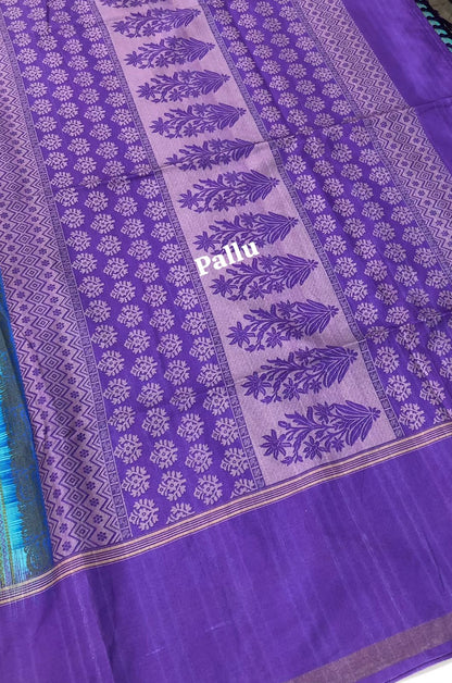 Semi Chappa Silk - Blue & Purple - VVSC002