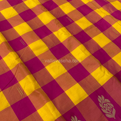 Pazhum Palamum checks  Semi silk sarees - VVSSS003