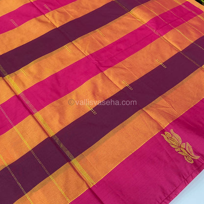 Pazhum Palamum checks  Semi silk sarees - VVSSS003