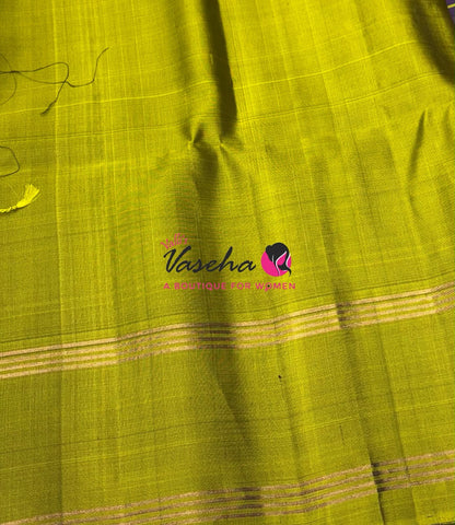 Pure Soft Silk Saree - Purple & Green   Shade - VVPSS116
