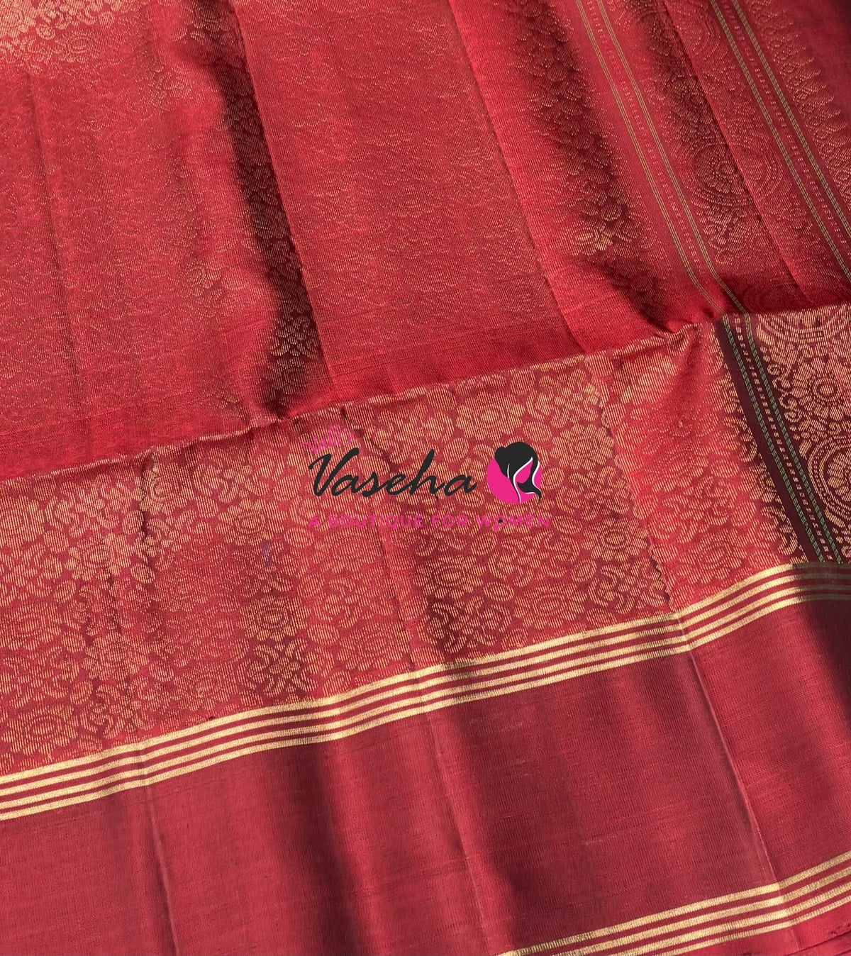 Pure Soft Silk Saree - Green & Maroon Shade - VVPSS116