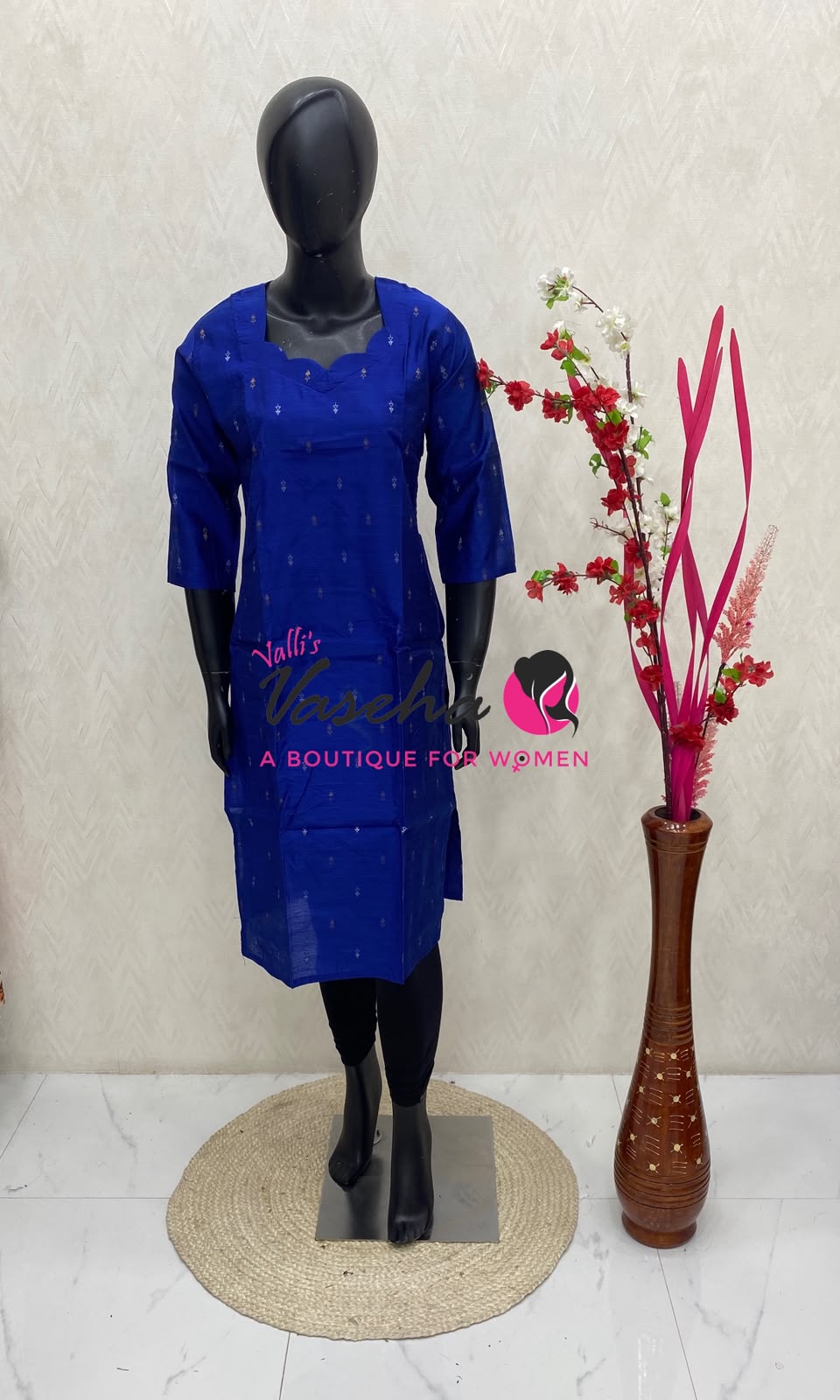 Ready Made - Semi Raw Silk - Kurti - VVSRK001