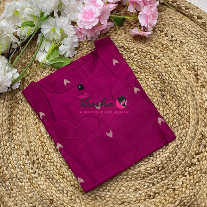 Ready Made - Semi Raw Silk - Kurti - VVSRK001